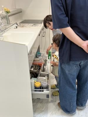 実物で見るキッチン収納
