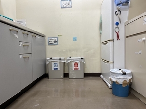 整理された給湯室