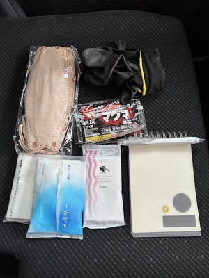 ダッシュボードの常備品