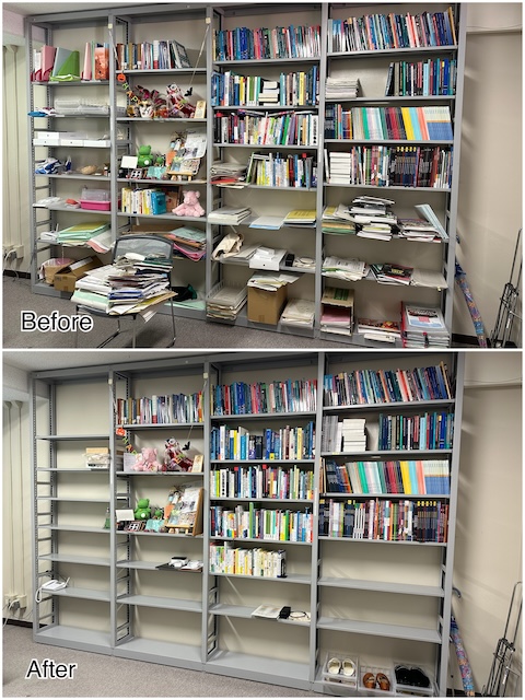 書棚ビフォアアフター