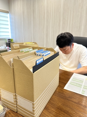 フォルダラベルを貼る作用