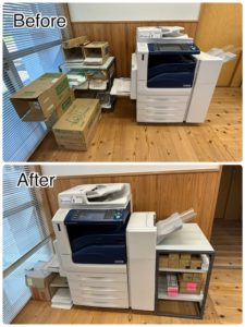 コピー機周りビフォアアフター