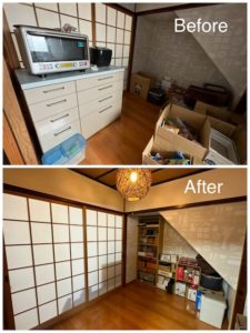 引越し後のキッチンのビフォーアフター