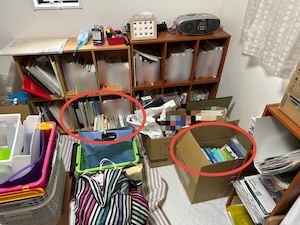 整理前の部屋の写真
